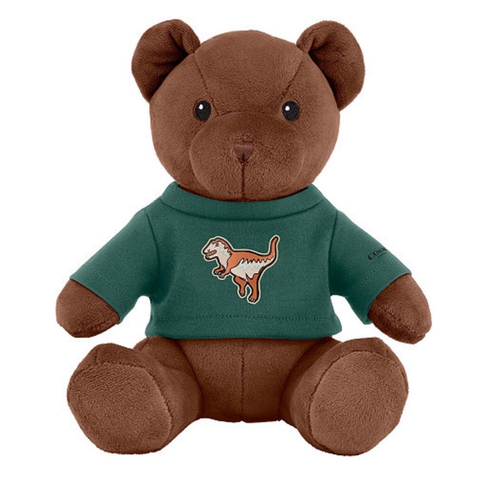 COACH TOY Teddy Bear with Green Dinosaur Sweater